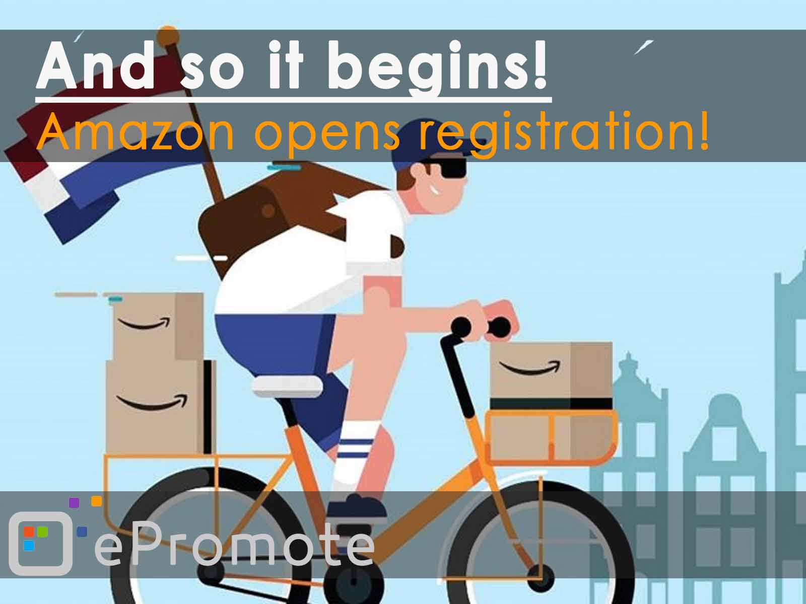 Amazon opens registration for NL