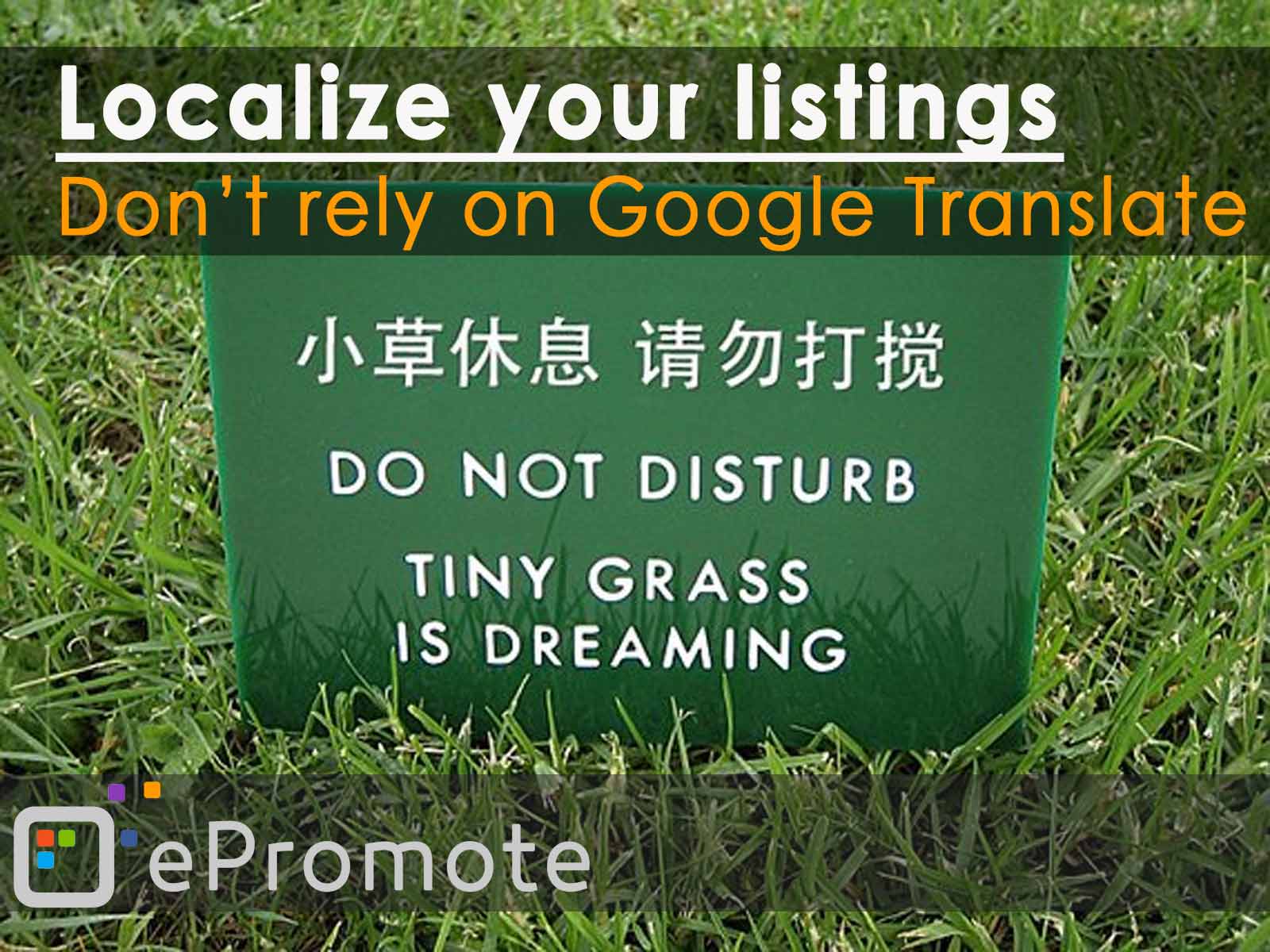 Localize your product listings!